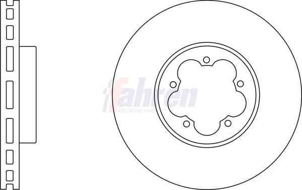 Fahren FBD6735 Brake Disc - 1