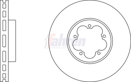 Fahren FBD6735 Brake Disc - 1
