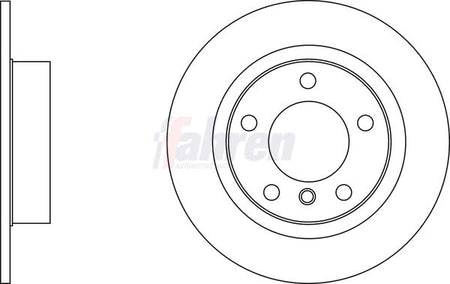 Fahren FBD6749 Brake Disc - 1