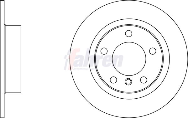 Fahren FBD6749 Brake Disc - 1