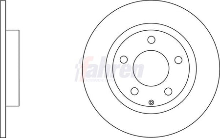 Fahren FBD6771 Brake Disc - 1