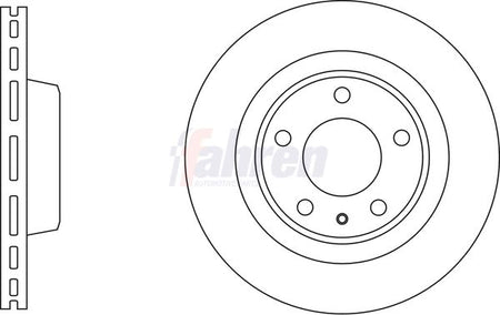 Fahren FBD6776 Brake Disc - 1