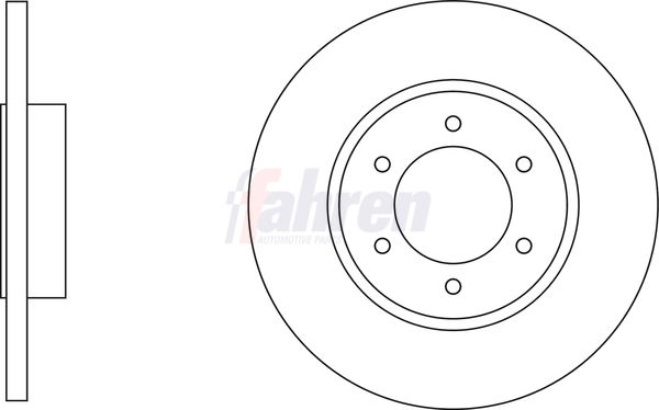 Fahren FBD6788 Brake Disc - 1