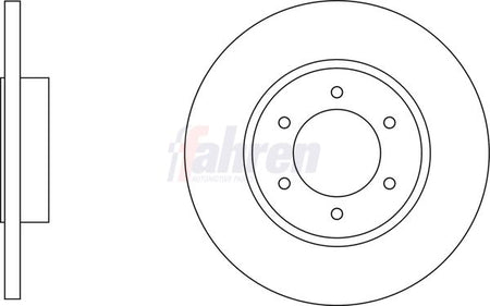 Fahren FBD6788 Brake Disc - 1