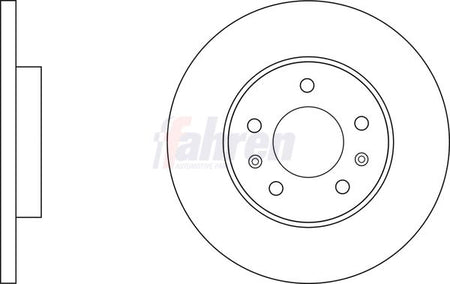Fahren FBD6798 Brake Disc - 1