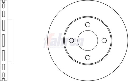 Fahren FBD6801 Brake Disc - 1