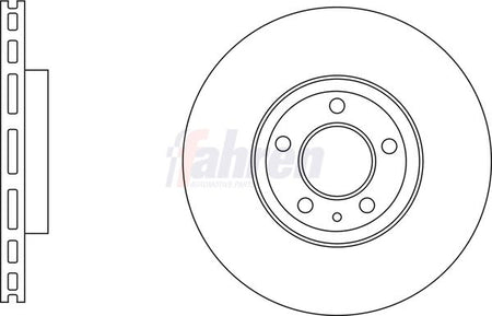 Fahren FBD6809 Brake Disc - 1
