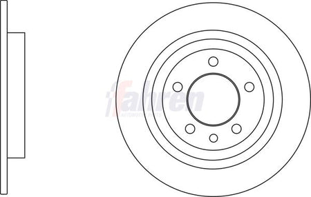Fahren FBD6811 Brake Disc - 1