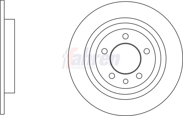 Fahren FBD6811 Brake Disc - 1