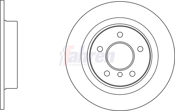 Fahren FBD6813 Brake Disc - 1