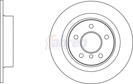 Fahren FBD6813 Brake Disc - 1