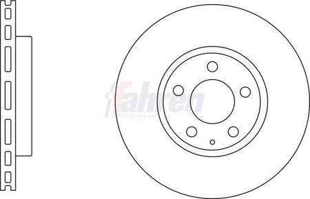 Fahren FBD6818 Brake Disc - 1