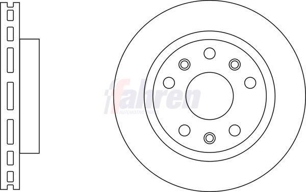 Fahren FBD6822 Brake Disc - 1