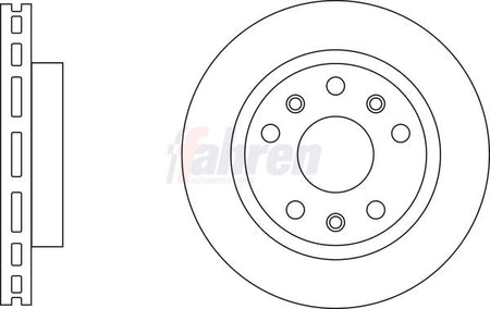 Fahren FBD6822 Brake Disc - 1