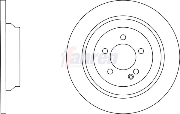 Fahren FBD6825 Brake Disc - 1