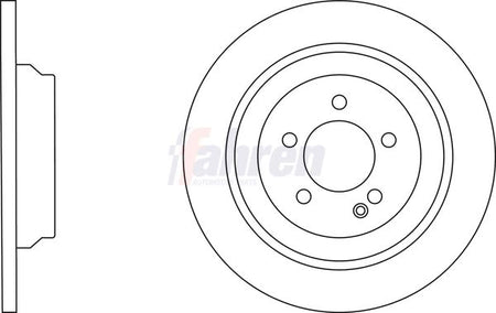 Fahren FBD6825 Brake Disc - 1