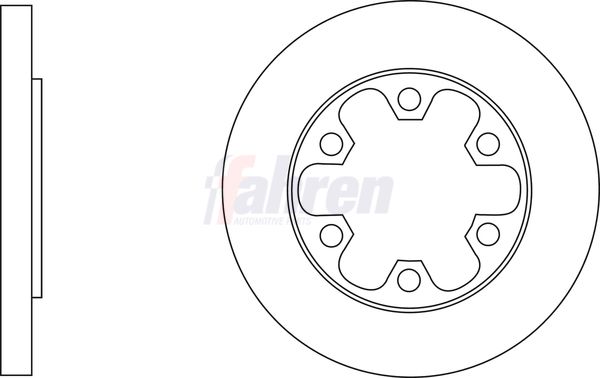 Fahren FBD6827 Brake Disc - 1