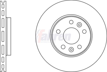 Fahren FBD6834 Brake Disc - 1
