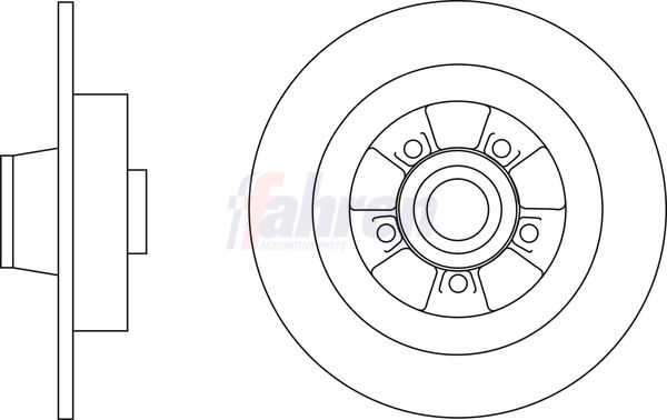 Fahren FBD6835 Brake Disc - 1