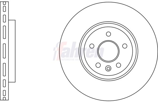 Fahren FBD6837 Brake Disc - 1