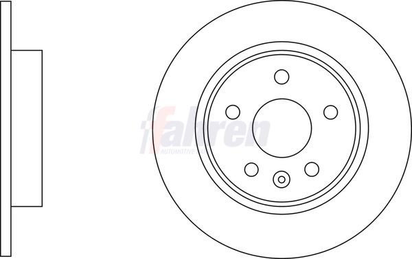Fahren FBD6838 Brake Disc - 1