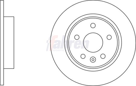 Fahren FBD6838 Brake Disc - 1