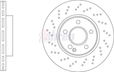 Fahren FBD6840 Brake Disc - 1