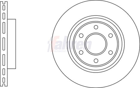 Fahren FBD6847 Brake Disc - 1