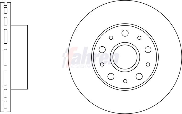 Fahren FBD6857 Brake Disc - 1