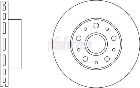 Fahren FBD6857 Brake Disc - 1