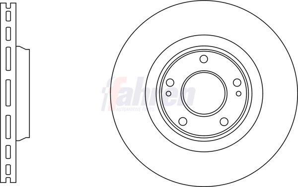 Fahren FBD6858 Brake Disc - 1