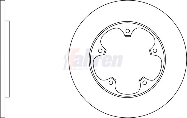 Fahren FBD6865 Brake Disc - 1