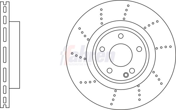 Fahren FBD6936 Brake Disc - 1