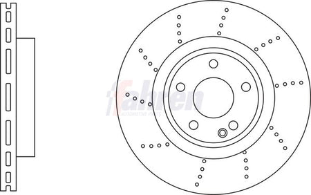 Fahren FBD6936 Brake Disc - 1