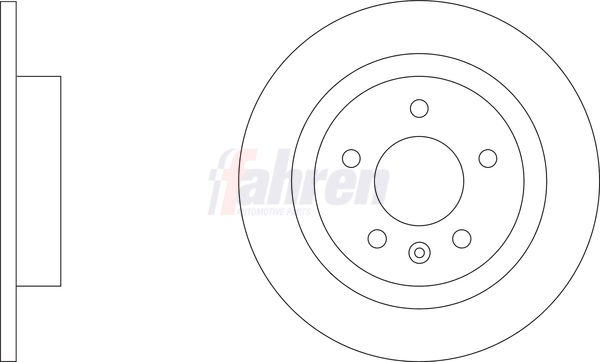 Fahren FBD6955 Brake Disc - 1