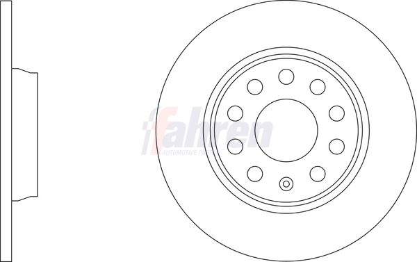 Fahren FBD7136 Brake Disc - 1