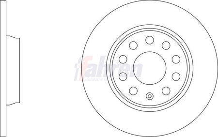 Fahren FBD7136 Brake Disc - 1