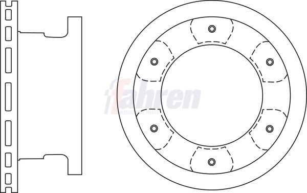 Fahren FBD7149 Brake Disc - 1