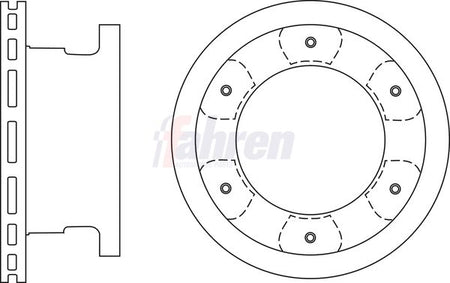 Fahren FBD7149 Brake Disc - 1
