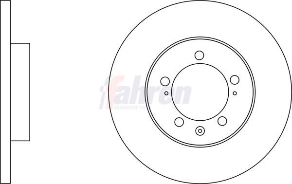 Fahren FBD7161 Brake Disc - 1
