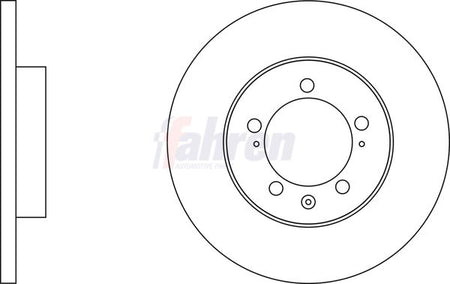 Fahren FBD7161 Brake Disc - 1