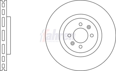 Fahren FBD7164 Brake Disc - 1