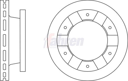 Fahren FBD7325 Brake Disc - 1