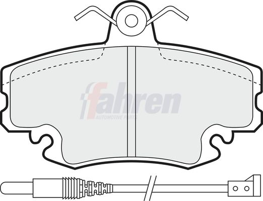 Fahren FBP3000 Brake Pad Set, disc brake - 1