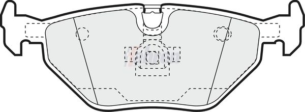 Fahren FBP3008 Brake Pad Set, disc brake - 1