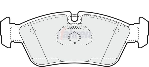 Fahren FBP3013 Brake Pad Set, disc brake - 1