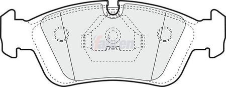 Fahren FBP3014 Brake Pad Set, disc brake - 1