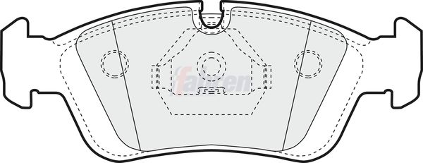 Fahren FBP3014 Brake Pad Set, disc brake - 1