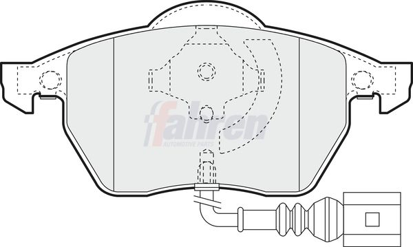 Fahren FBP3017 Brake Pad Set, disc brake - 1