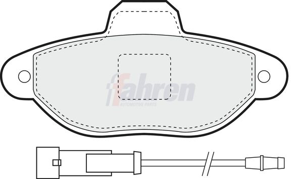 Fahren FBP3020 Brake Pad Set, disc brake - 1